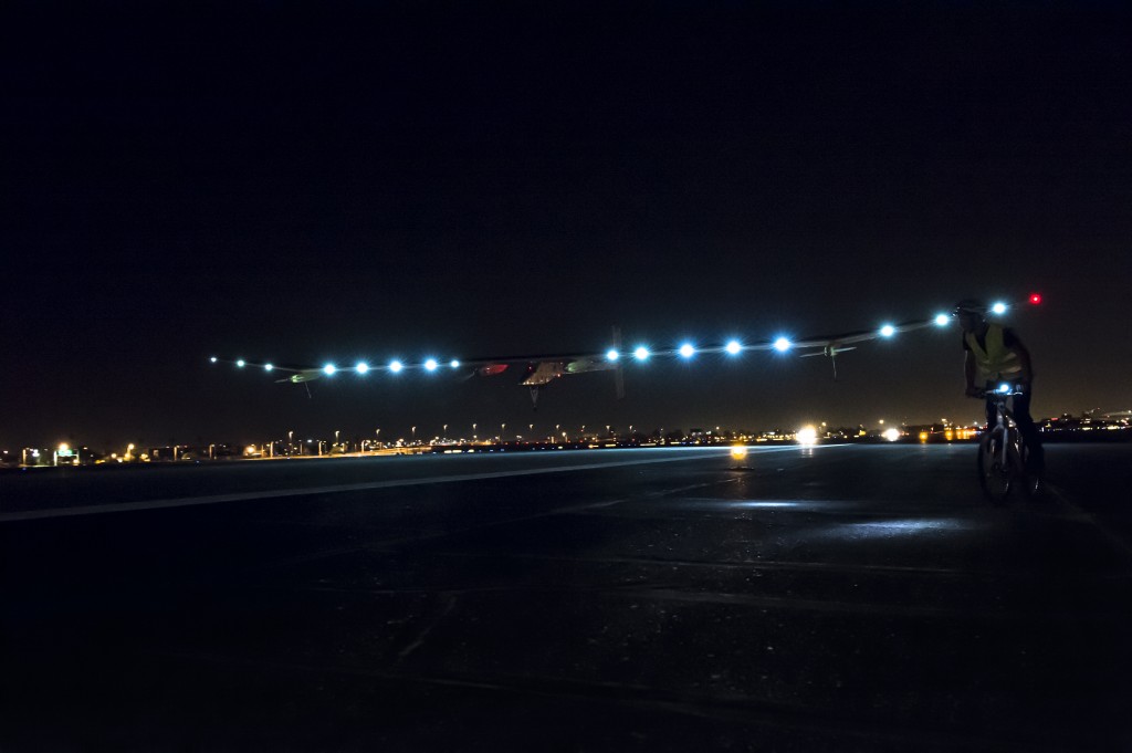 Solar Impulse Across America First leg from Moffett Airfield to Phoenix Sky Harbour airport