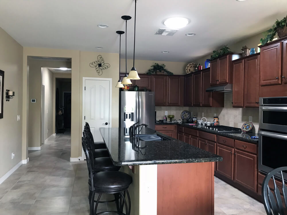 residential tubular skylights in kitchen