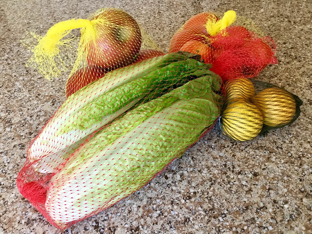 plastic mesh vegetable bags